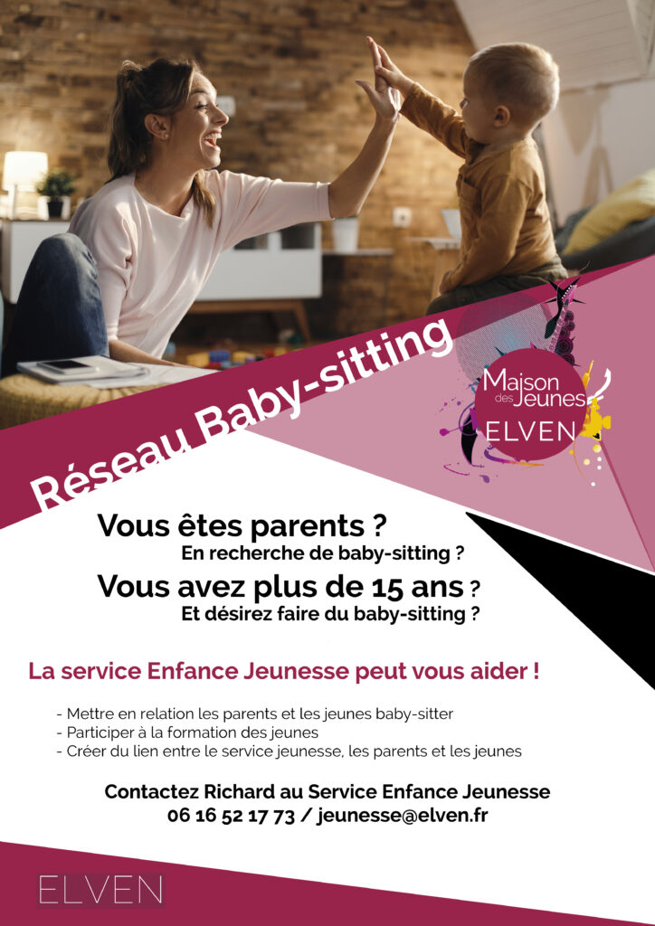 Affiche réseau babysitting